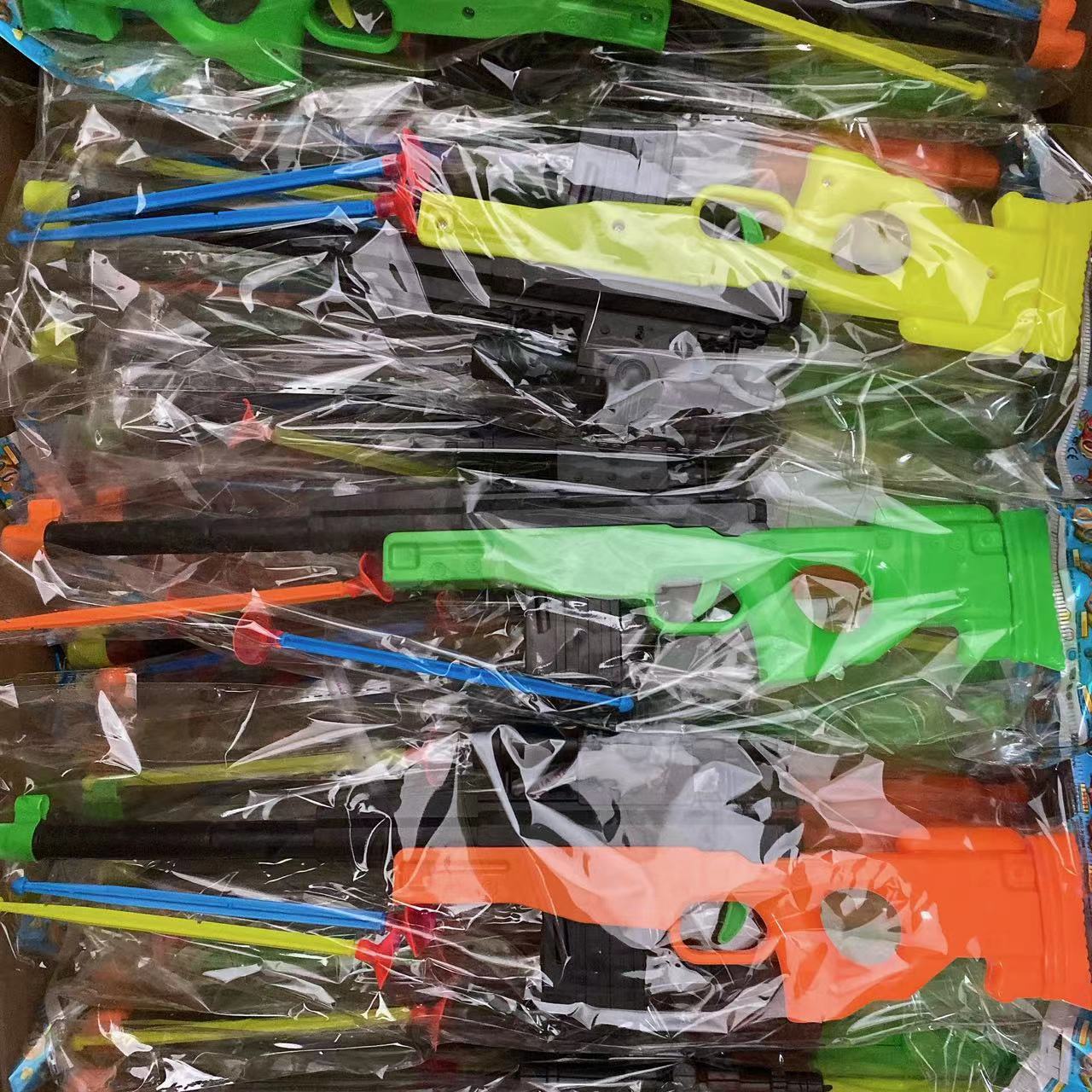 Pistola de francotirador de juguete para niños Pistola de caza de pollo Pistola de bala de cuero suave Pistola de francotirador de Primavera de prensa 2 yuanes Grandes almacenes al por mayor