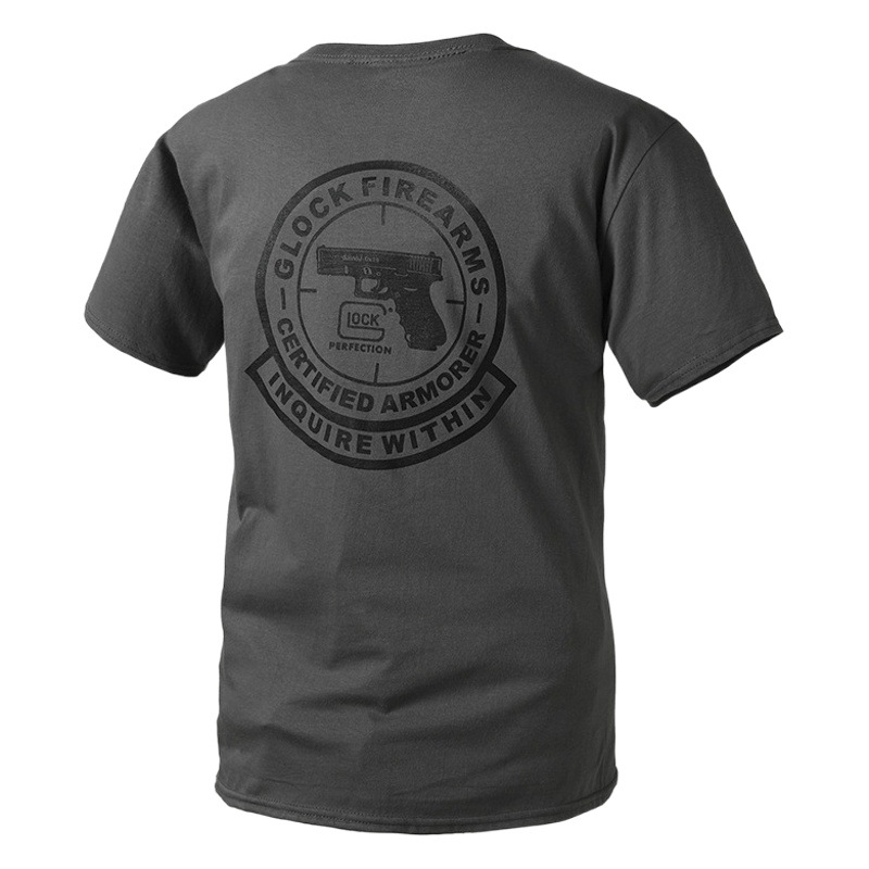Armadura al aire libre camiseta de manga corta para hombres camisa de fondo suelta club táctico GLOCK camisa de expansión
