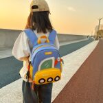 新款幼儿园书包卡通可爱男孩宝宝双肩背包小班儿童挖掘机女孩背包