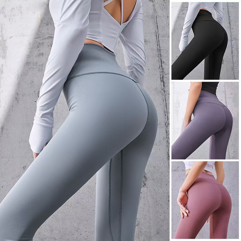 Butt-Lifting Women's Yoga Pants, Tight-Fitting, No Awkward Lines, Suitable for Wearing Outside, Autumn and Winter Fitness Sports Shark Pants 	 Lulu Slim Legs and Curvy Hips