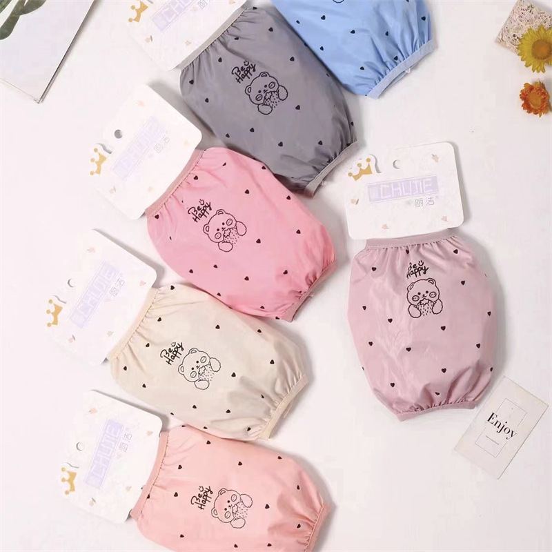 Franela impermeable bordada cocina del bebé de los hombres de las mujeres largo oversleeve mangas de la mano de los niños al por mayor estudiante Otoño e Invierno