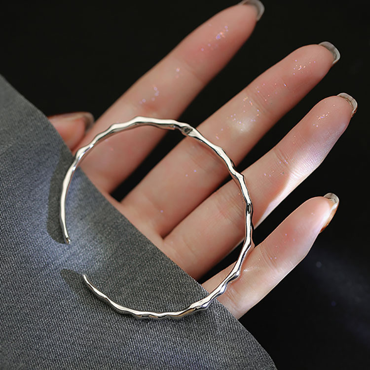 Sunburst Geometric Irregular Bracelet For Women, Niche Design, Adjustable Open Water Ripple Bracelet, Ins Trend,_voghion.com