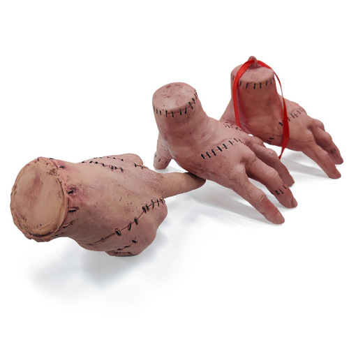 Addams Family Latex Broken Hand Ornament Wednesday Little Things Crafts Masquerade Horror Palm Props