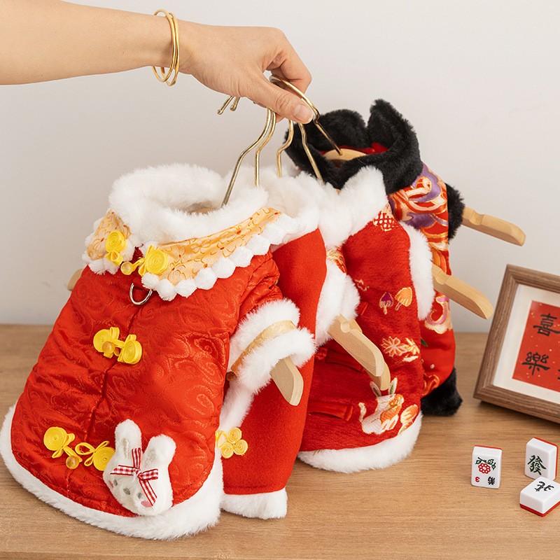 Ropa para mascotas babero más chaleco de perro de terciopelo