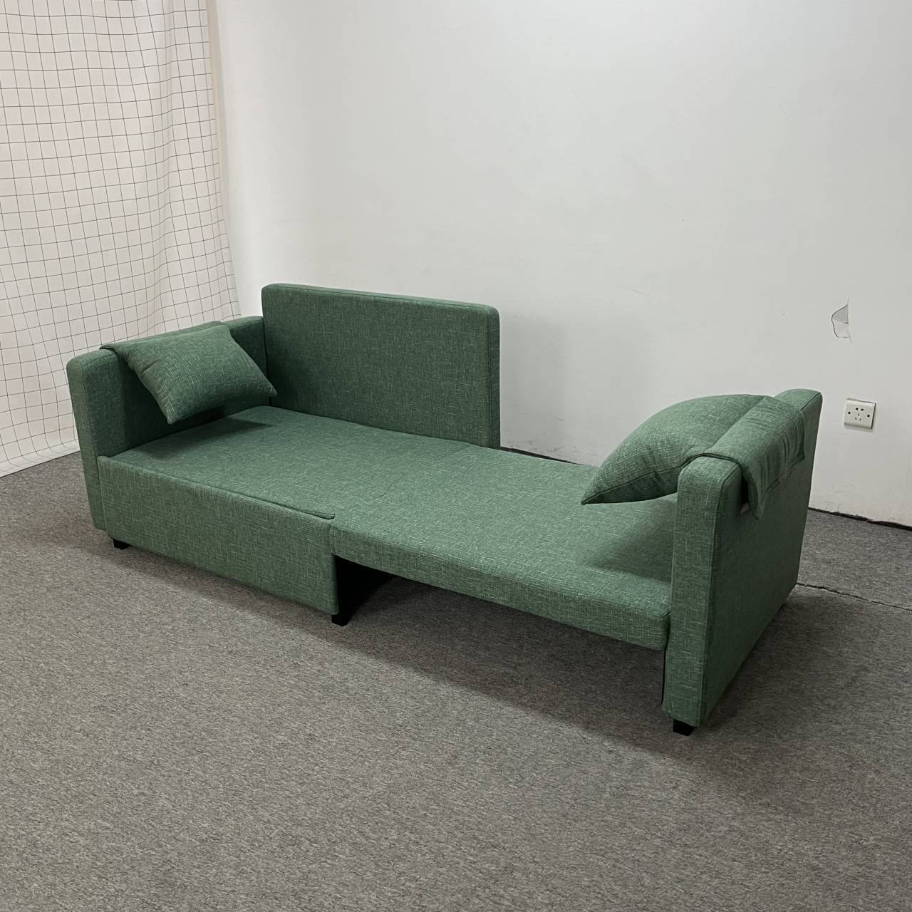 Sofá cama de una sola persona, pequeño apartamento hotel plegable sin lavar tela de tecnología desmontable y lavable sofá de doble uso