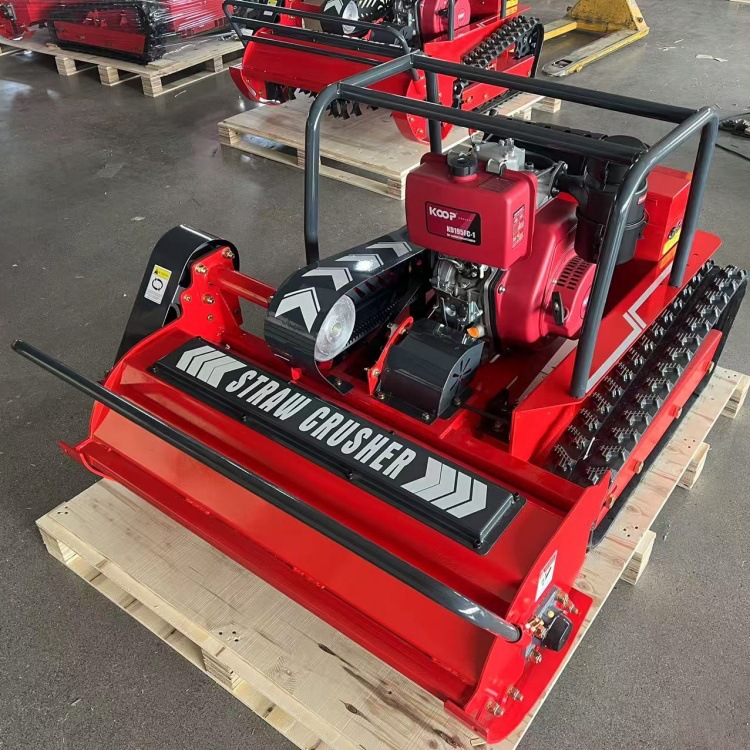 履带式遥控割草机果园快速除草机农场新款自走式遥控割草碎草机