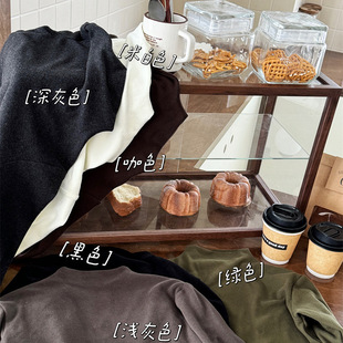 Jiaye Children's 2024 Autumn New Clear Color Semi-high Collar Base Shirt for Baby Boys and Girls Western Style Simple Interior
