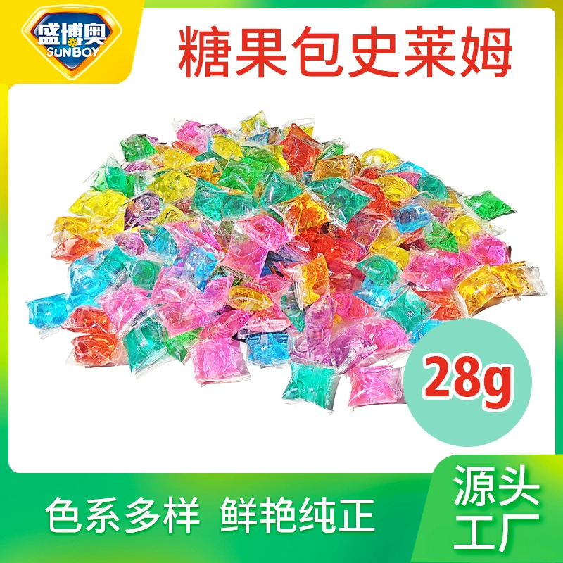 Кристальная глина для слайма, объемные конфеты, детские развивающие игрушки, DIY прозрачная цветная глина, оптовая продажа от производителя