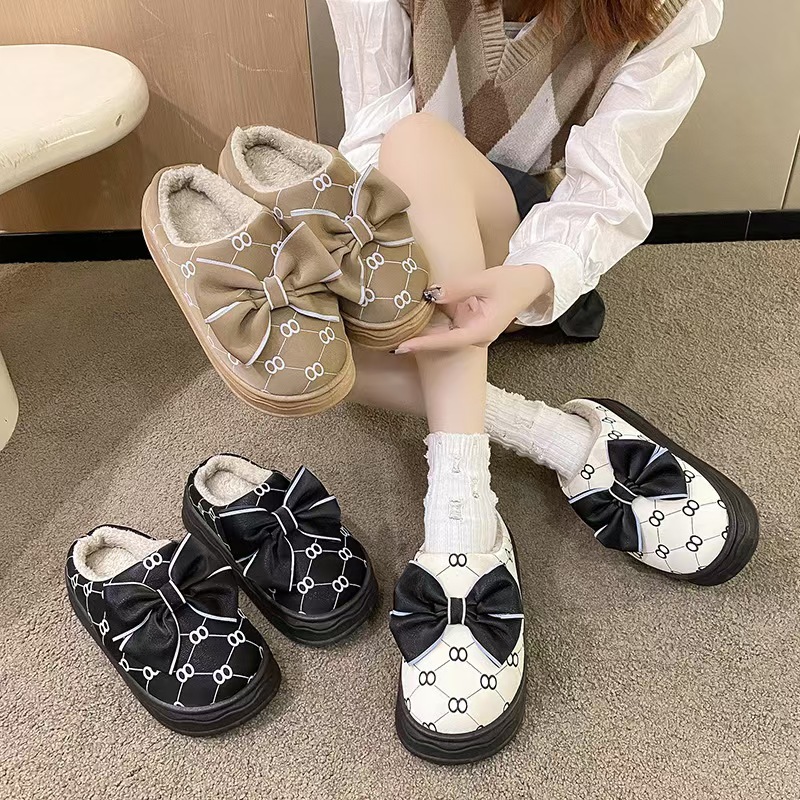 winter women's indoor keep warm non-slip slippers for pregnant