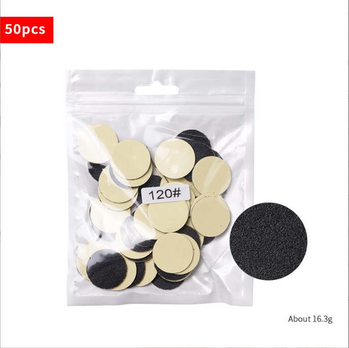 Suministro directo transfronterizo de uñas, lijadora eléctrica, pelado exfoliante, pedicura, callos, juego de mandril de papel de hilo en stock