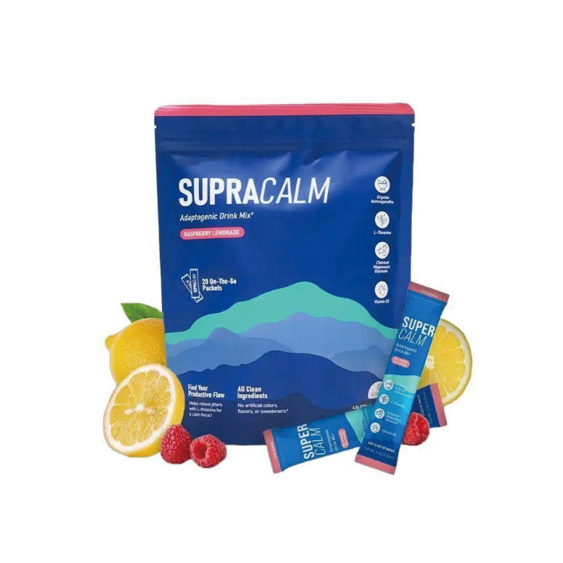 跨境亚马逊tk镁镇静树莓粉SUPRACALM电解质固体饮料补充剂oe m