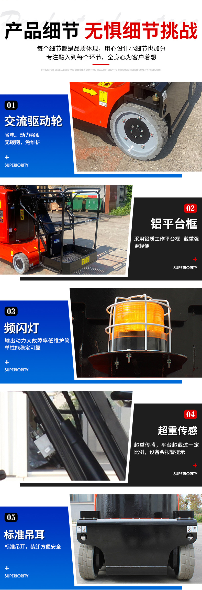 Mast-Type Lift Platform, High-Altitude Work Platform, Rotating Telescopic Lift, Small Mast-Type Articulated Arm Lift Vehicle