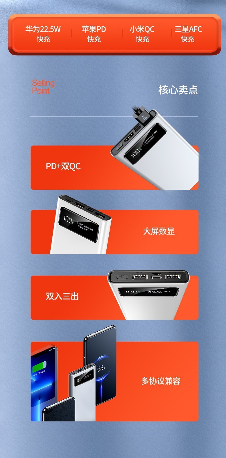 3C Sertifikalı Şarj Cihazı Hızlı Şarj Modeli 20000mAh PD Süper Hızlı Şarj Taşınabilir Güç Bankası Büyük Kapasite Özel Logo