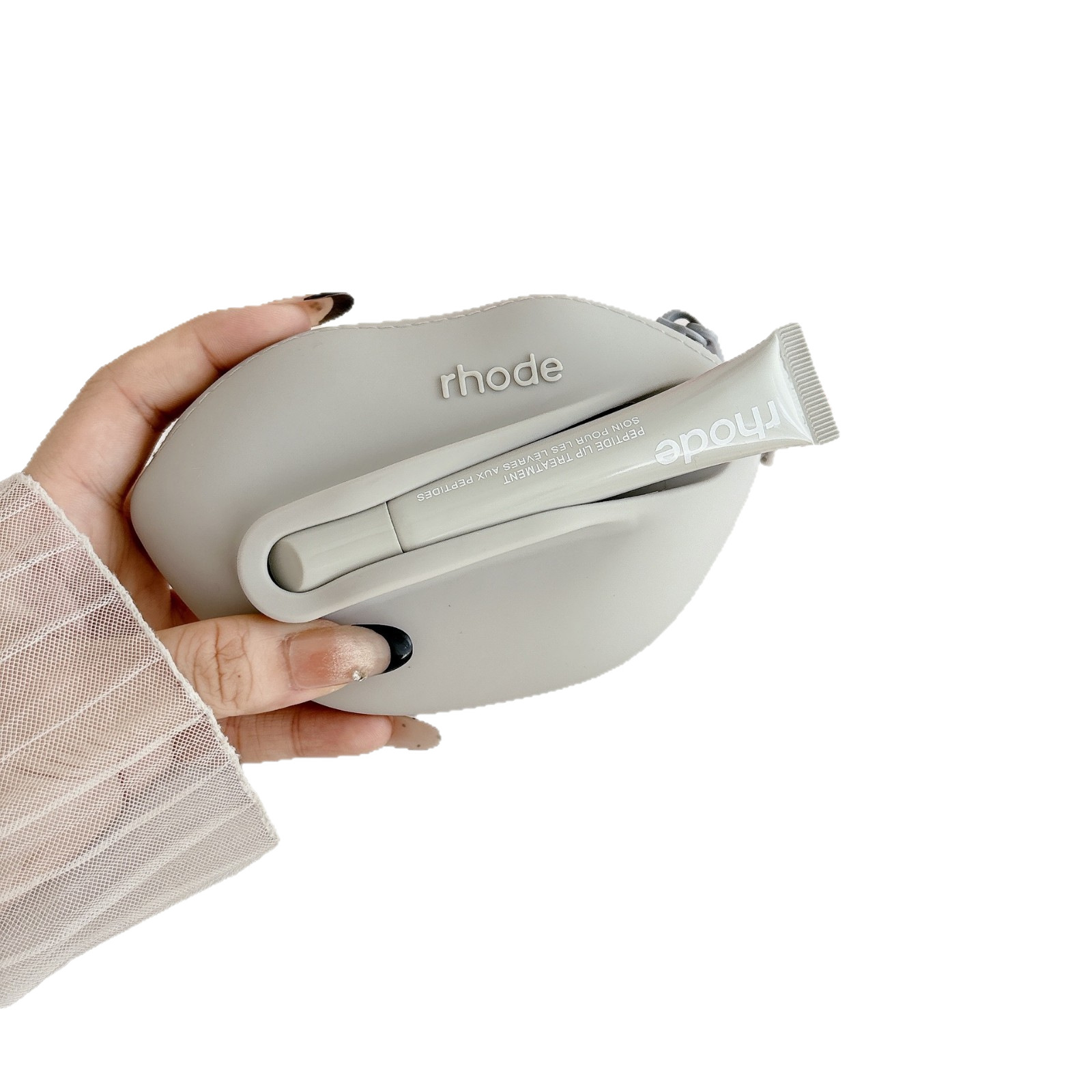 Bolsa de Almacenamiento de Silicona, Anticaídas, con Cremallera, para Lápiz Labial y Auriculares image 6