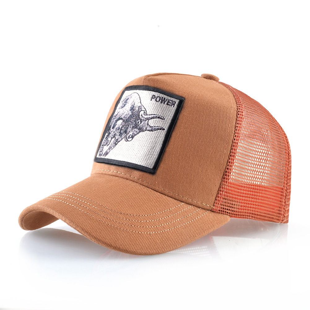 Bestickte Tier Baseball Cap Unisex Mesh Trucker Kappe Street_voghion.com