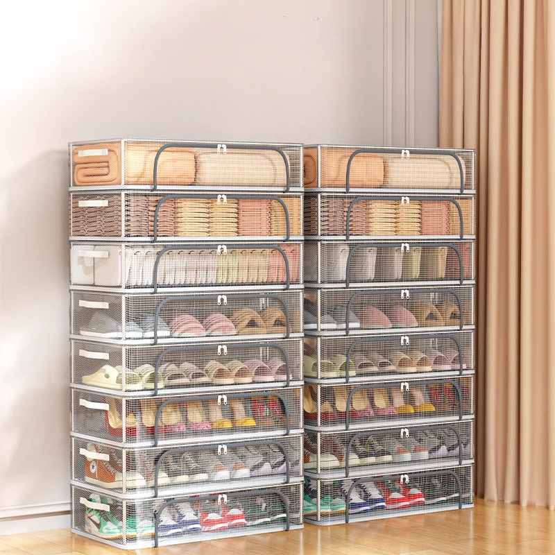 Shoe box space-saving transparent shoe box shoe storage shoe cabinet…