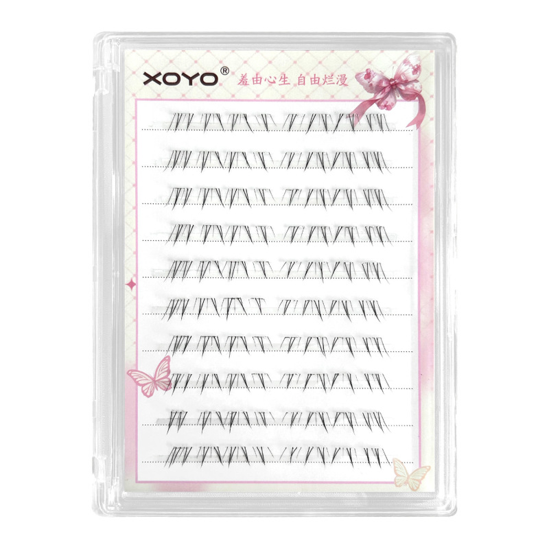 XOYO Anlingrong 下まつげは透明で酸素感があり、新しい中国風の下まつげ、マイクロフォックス グラフト感のあるつけまつげ、ナチュラルです。|undefined
