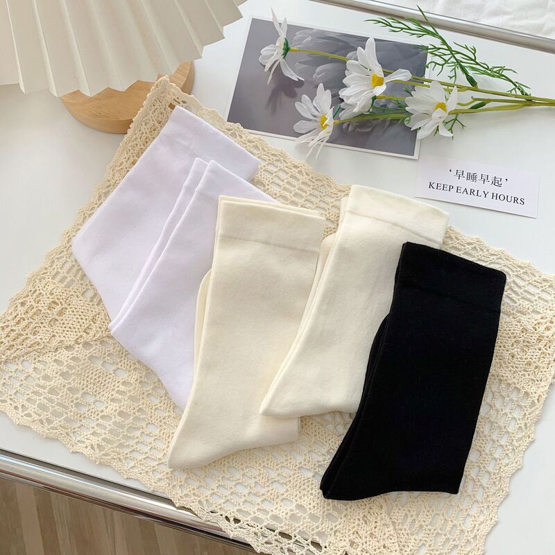 Comfortable Breathable Women's Mid-Calf Socks, Summer Thin Ins-Style Slouch Socks, Solid Color Maternity Socks, Cute for Everyday Wear Comfortable Breathable Women's Mid-Calf Socks, Summer Thin Ins-Style Slouch Socks, Solid Color Maternity Socks, Cute for Everyday Wear