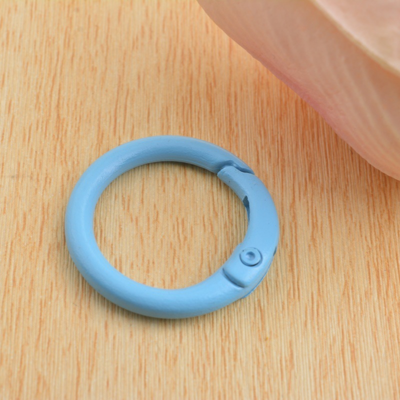 ホット販売 DIY ジュエリーアクセサリー 33 ミリメートルスプリングバックルスプリングコイル合金ペイントカラーカードリングキー材料卸売|undefined