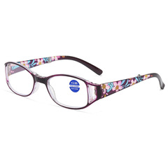 女款摺疊便攜防藍光老花鏡潮流眼鏡彩色印花老視鏡老人高清老光鏡