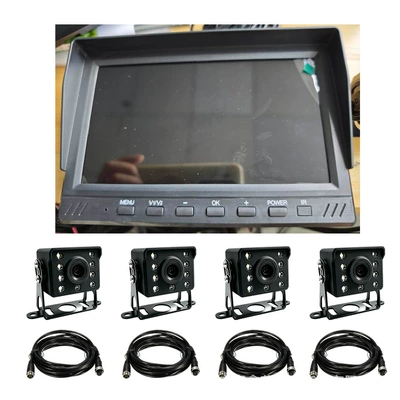 Car display Monitoring Digital Signal - 7inch-ahd-wired-one-to-four