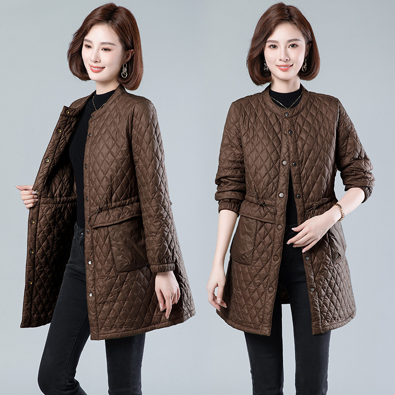 F0160 1540K ÁO KHOÁC NỮ SANTDN ÁO KHOÁC BÔNG MÙA XUÂN THU ĐÔNG TRUNG NIÊN THỜI TRANG NỮ VẢI BÔNG G04 SẢN PHẨM MỚI