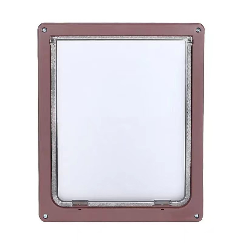 Suministros para mascotas gato puerta gato perro agujero de la puerta puede controlar el acceso de dos vías entrar libremente en la instalación de la puerta de la casa del perro del gato puerta del perro grande