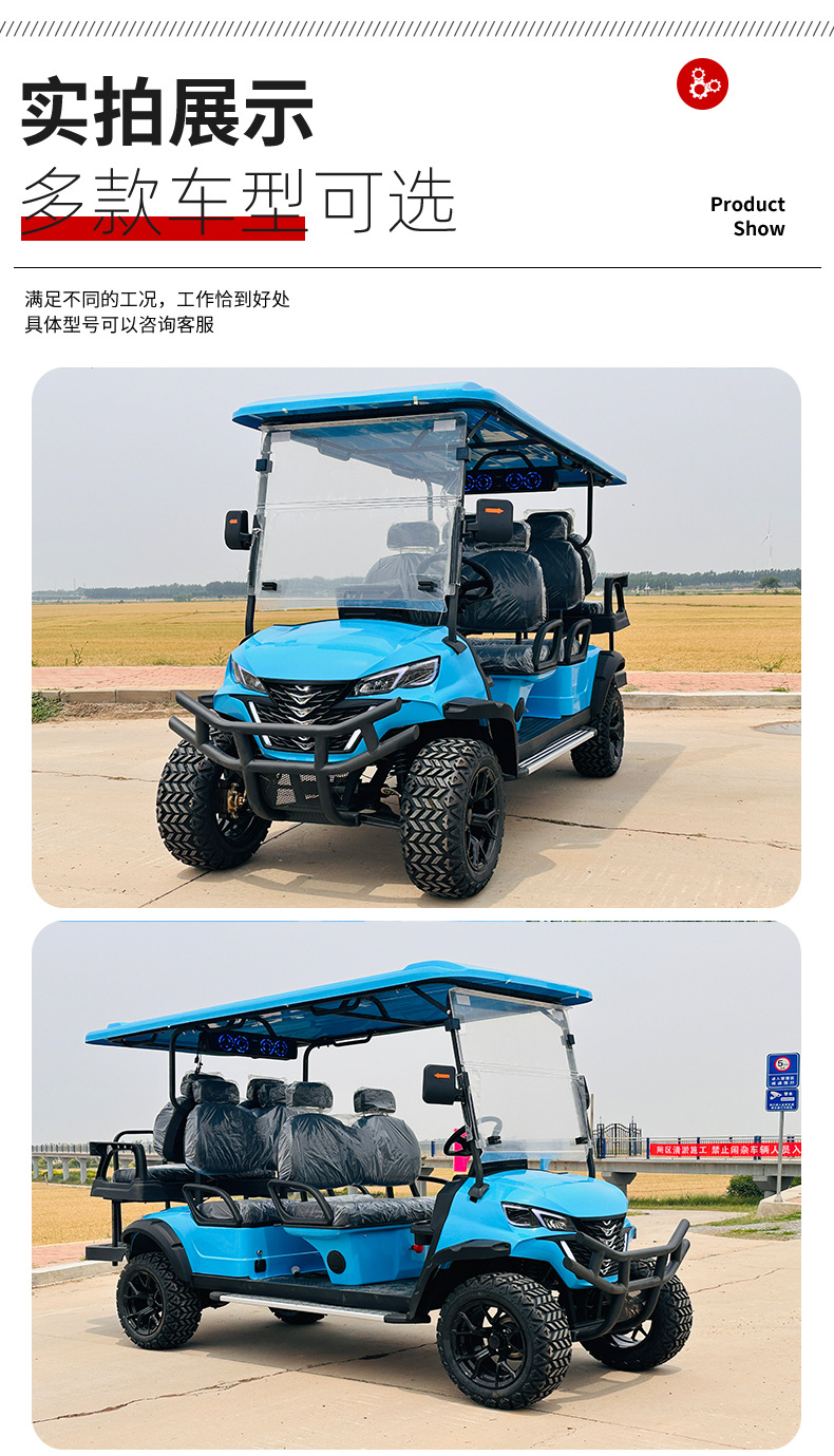 8-Seater Electric Golf Cart for Tourism, Sightseeing, Hotel Properties, Real Estate Tours, and Export