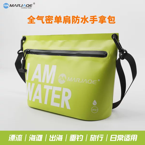 Airtight Waterproof Clutch Bag, Toiletry Bag, Rafting Beach Swimming Bag, Fully Waterproof Ipx7 Shoulder Waterproof Bag for Cycling