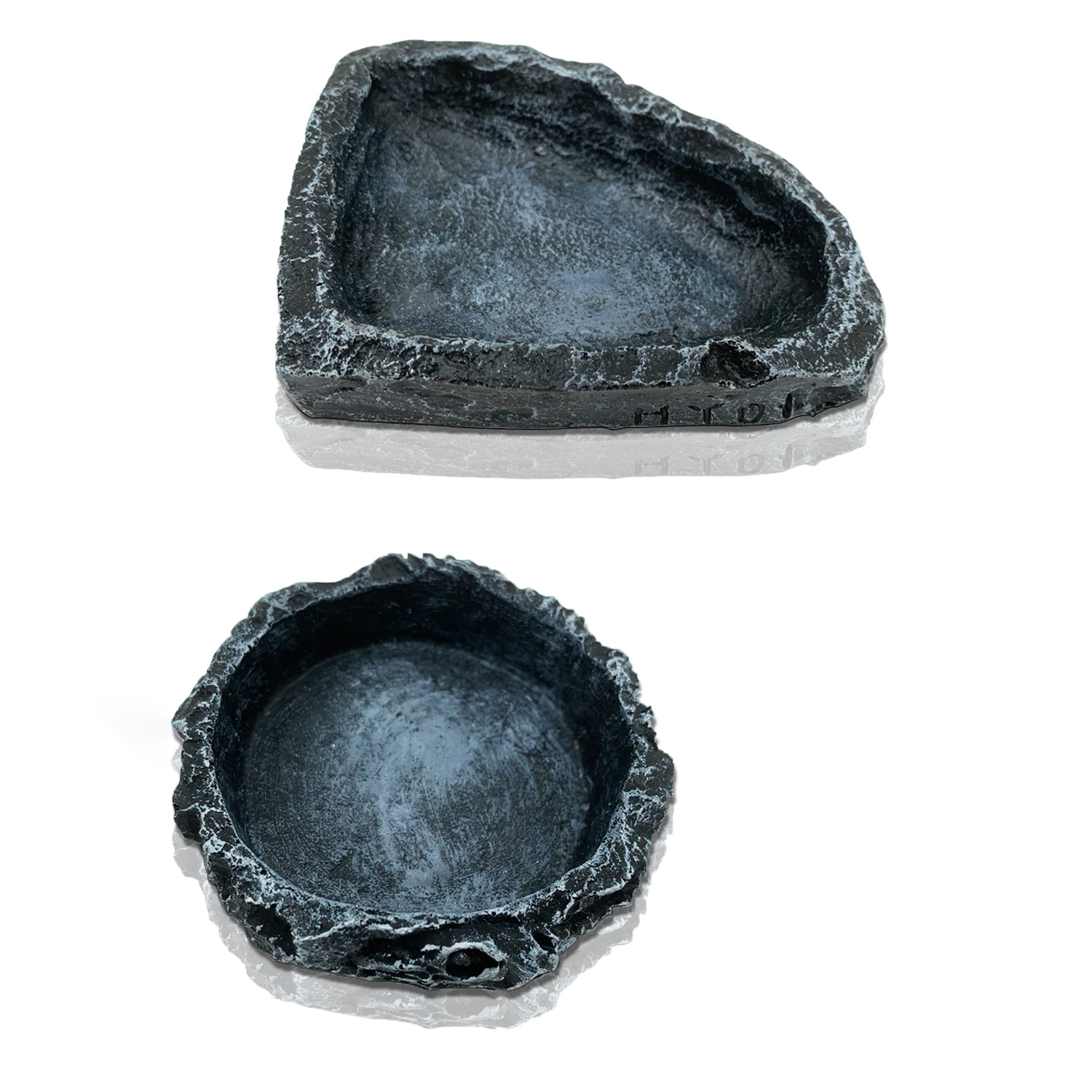 Crawler caja de comida tazón de fuente de bebida plato de tortuga lagarto serpiente y otros reptiles alimentador artesanías de resina