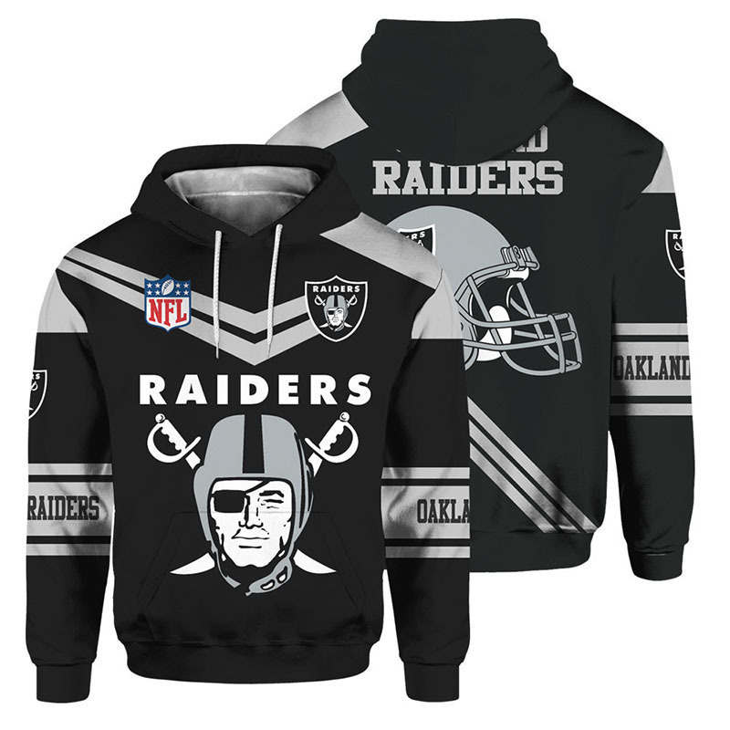 European and American Best-Selling Nfl Football Raiders 3D Digital Printing Pullover Hooded Men's Sweatshirt Jacket Manufacturer European and American Best-Selling Nfl Football Raiders 3D Digital Printing Pullover Hooded Men's Sweatshirt Jacket Manufacturer