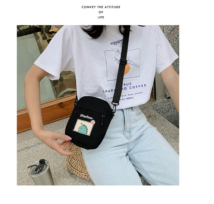 Summer small crossbody bag for girls, new small square crossbody bag for women, Japanese style small crossbody bag, casual retro style crossbody bag undefined
