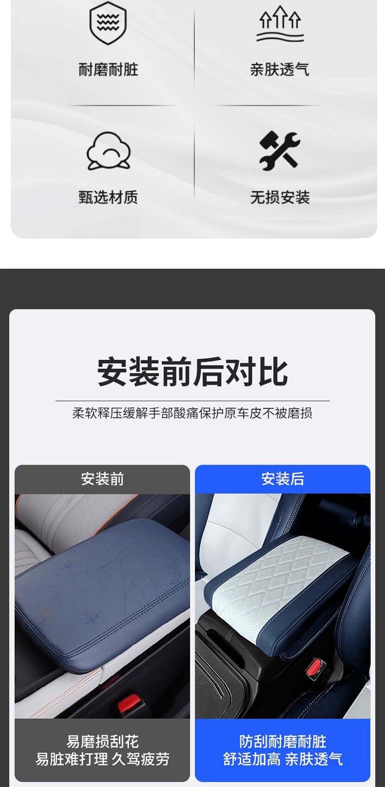 Applicable to BYD Qin L Song PLUSDMI/PRO Yuan PLUS/UP Armrest Box Hei Mat Memory Foam Latex Mat