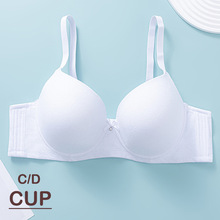 提花大胸显小内衣轻薄杯钢圈上托聚拢收副乳防外扩615D欧美风文胸