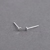 Silver needle, small design demi-season advanced earrings, 925 sample silver, trend of season, bright catchy style, high-quality style, simple and elegant design