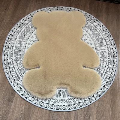 Car Carpet Decorative Carpet Bedroom Renovation Girl - bean-paste-color-4560cm-bear