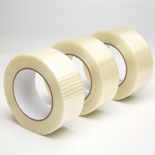 Xiling strong striped fiberglass tape 8915 single-sided striped transparent tensile wear-resistant sealing fiber glue