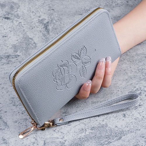 Korean version  new hand wallet women's long zipper multi-functional versatile wallet large capacity mobile phone wallet