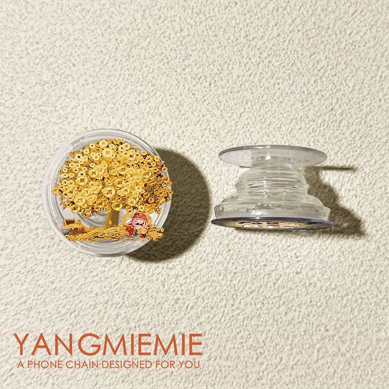 La caja de dinero creativa del soporte de airbag para teléfonos móviles pegado 360 rotación telescópico perezoso persiguiendo la mesa