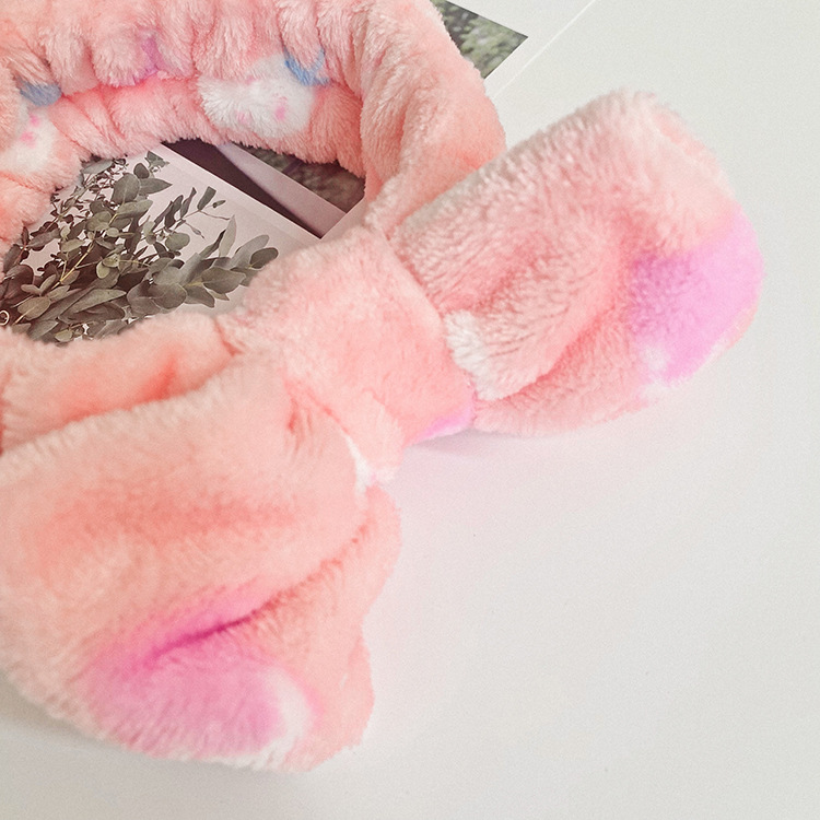 Estilo coreano lindo conejo impresión gran arco diadema cara femenina bufanda belleza deportes banda para el cabello transfronteriza accesorios para el cabello