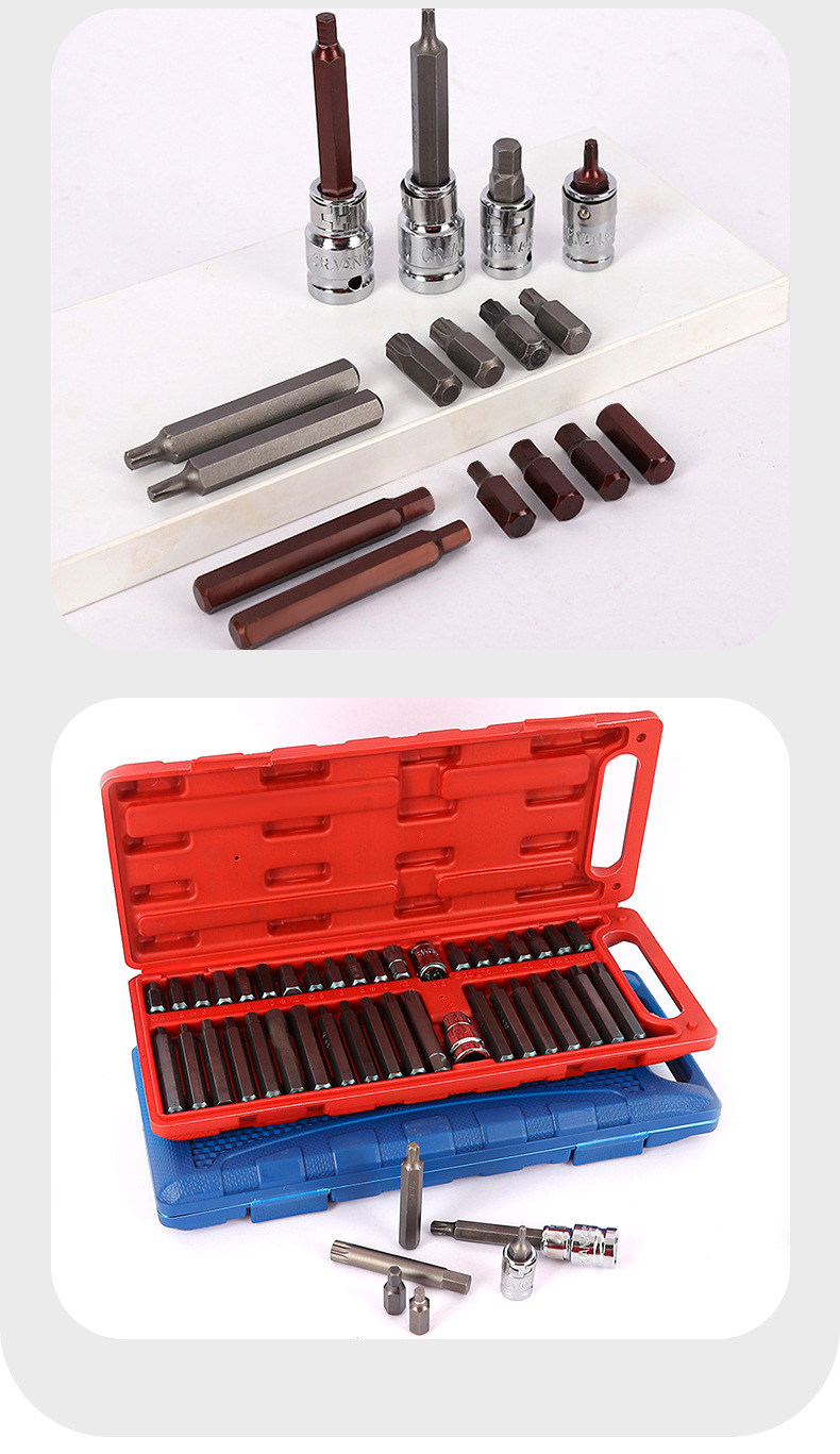 40-Piece Star Bit Set Auto Repair Tool Set Screwdriver Bits Hex Star Bit Set Manual Bit Set Combination