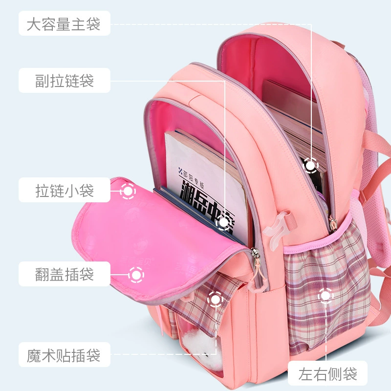 芝麻宝贝 Школьный рюкзак, детский рюкзак для отдыха с бантом, 1-6-9 лет