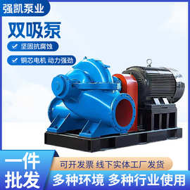 双吸离心泵中开泵工业水泵大流量大型高压电机大口径高扬程双吸泵