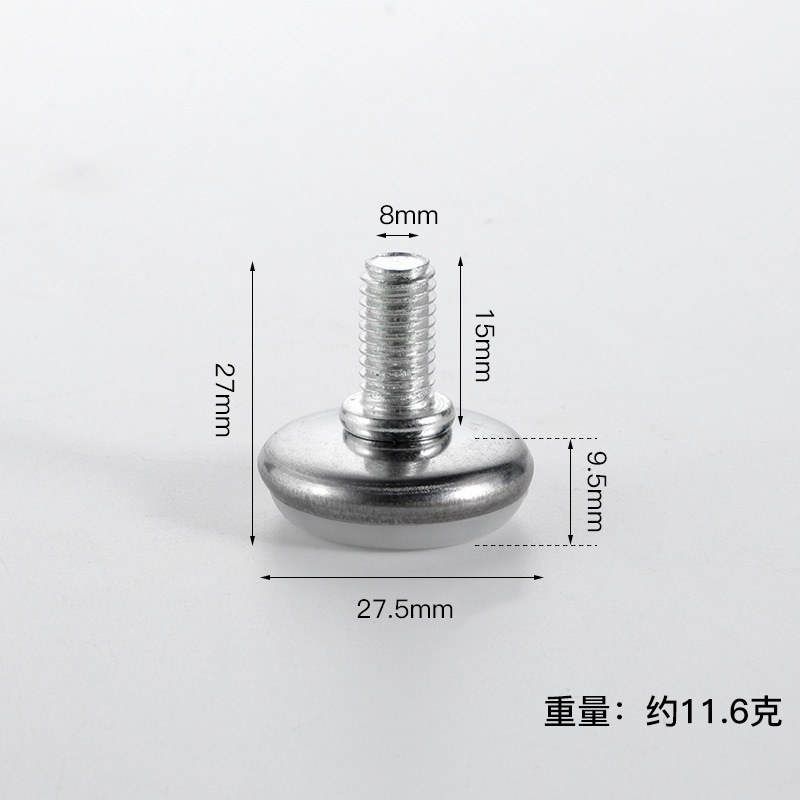 M8可调脚垫黑底桌椅调节脚螺杆垫脚M6M10家具五金调整脚可调脚垫|undefined
