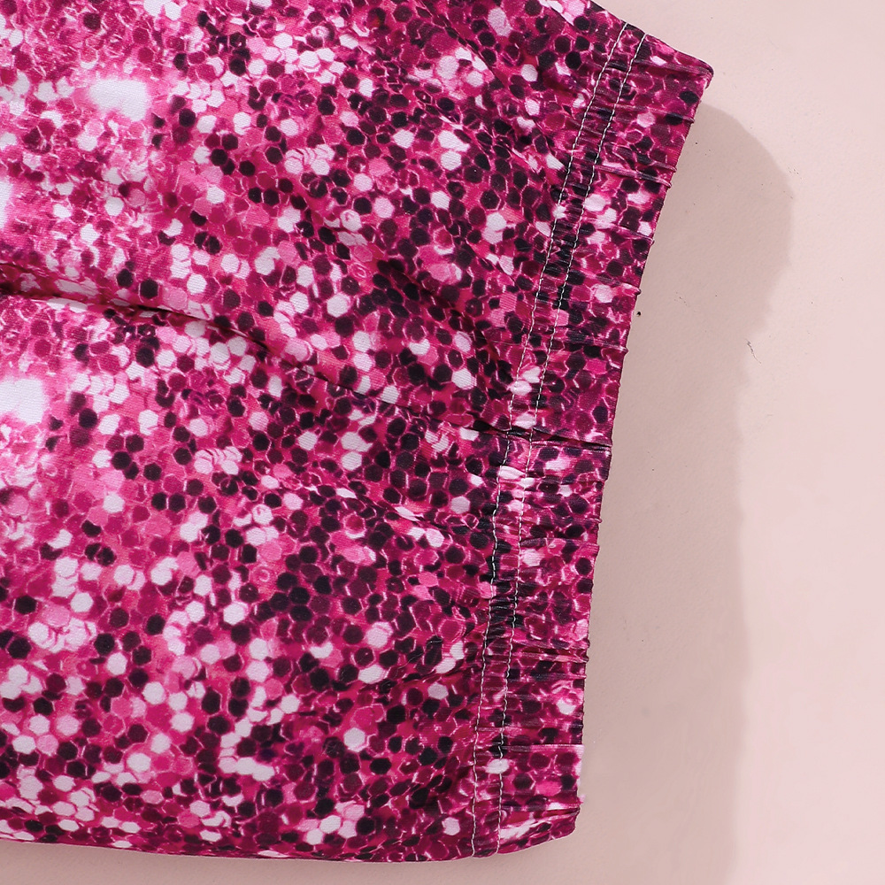 EW Barnkläder Liten Mellanstora Flickor Höst- och vinterset New Love Topp + Mönstrade leggings TZ1199-C_voghion.com