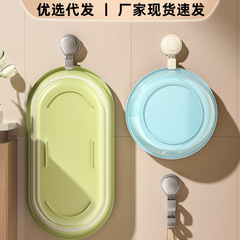 吸盘脸盆挂钩家用双层厨卫挂钩免打孔门后挂钩强力挂盆架子代发