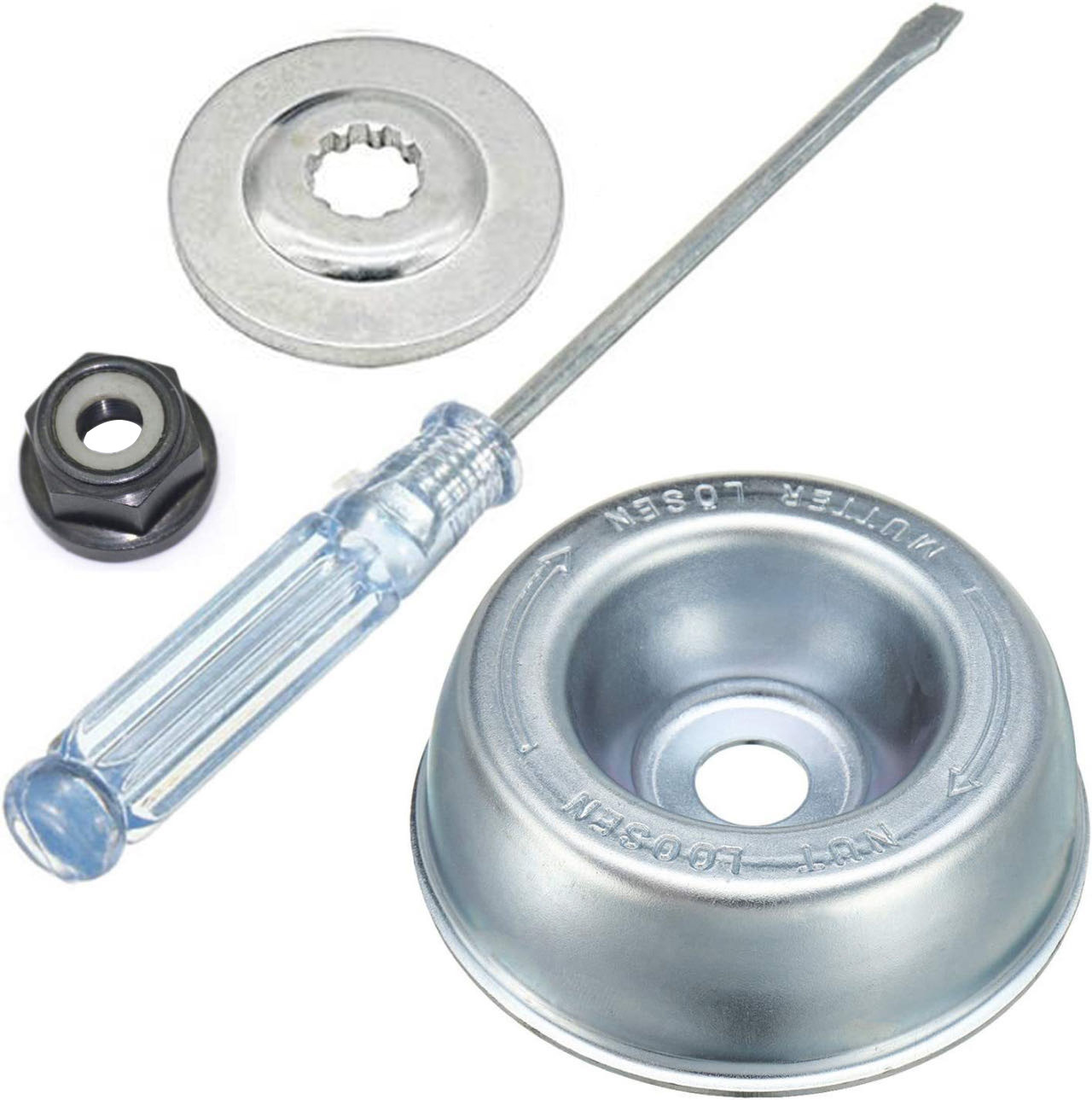 Nueve caballos de apoyo cortacésped de rueda de acero de apoyo cortacésped de acero eliminación de óxido de deshierbe placa