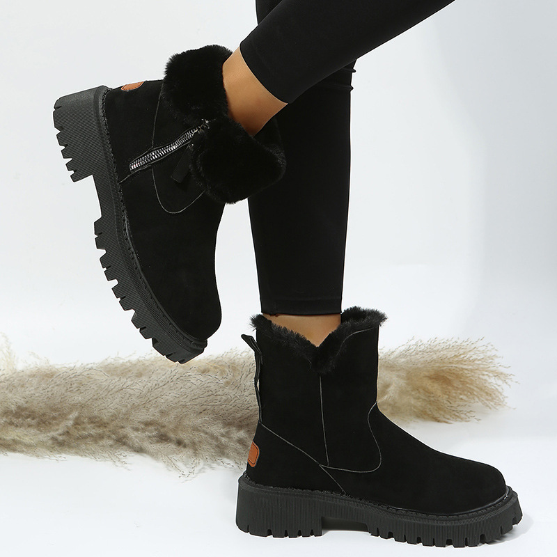Foreign trade large size snow boots for women 2022 winter new velvet…