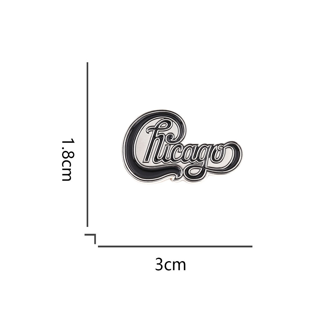Chicago Choir Logo Enamel Brooch Rock Classic Band Lapel Pin Fan Gift Badge Accessories