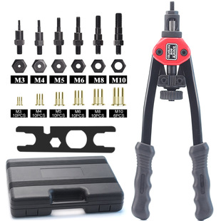 BT-605 13-inch manual rivet nut gun plastic box packaging metric pull rod 65pcs suit